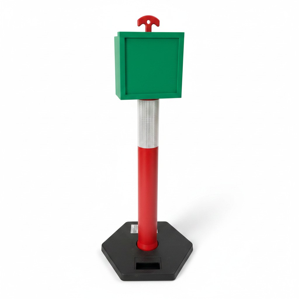 Safe T Point green signage bracket mount